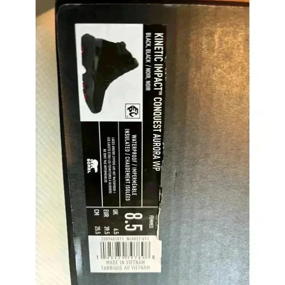 Sorel Women's Kinetic Impact Conquest Aurora Waterproof Boots Size 8.5 New! - Picture 12 of 13
